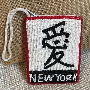 New York Beaded Coin Purse
